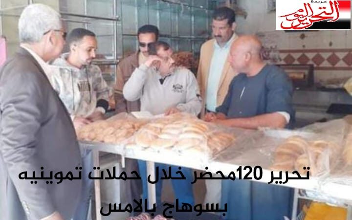 تحرير 120 محضرا خلال حملة تموينية بسوهاج